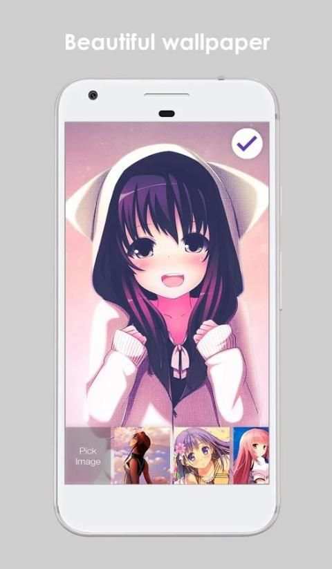 Cute Girl Anime Girl Wallpaper HD Free Lock Screen screenshot 4