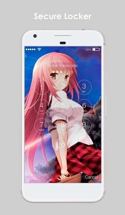 Cute Girl Anime Girl Wallpaper HD Free Lock Screen screenshot 5