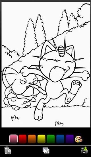 Color That Pokemon - Free Coloring Book App скриншот 2