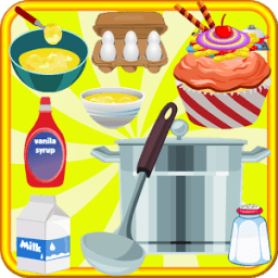ikon game memasak meja cupcakes