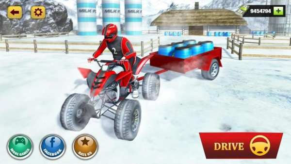 Offroad Quad Bike Cargo Delivery: ATV Rider Sim скриншот 9
