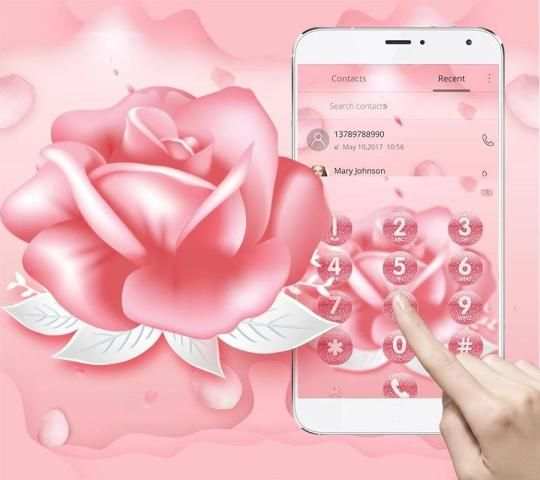Pink Rose Love Theme screenshot 1