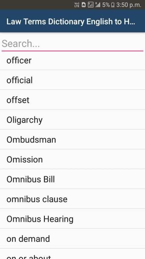 Law Terms - English to Hindi screenshot 5