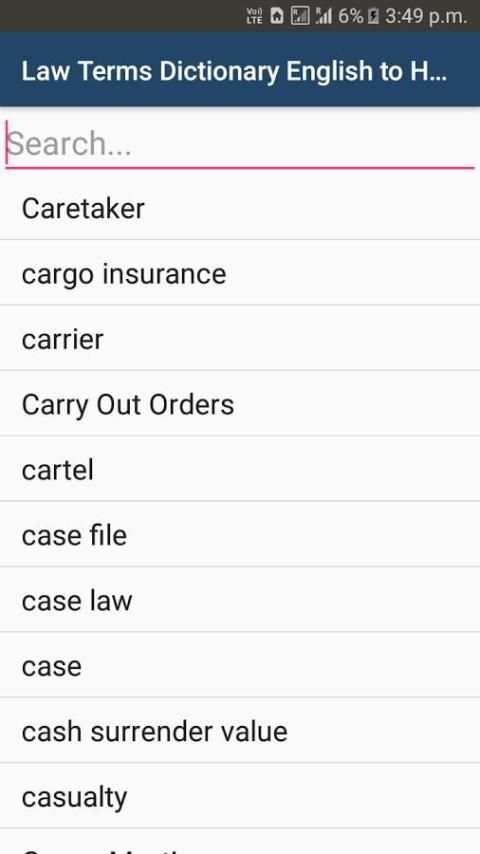 Law Terms - English to Hindi screenshot 7
