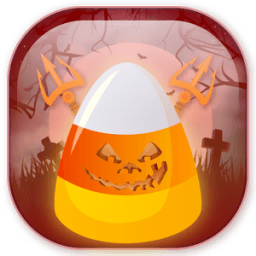 Haloween Candy Corn Pitchfork أيقونة