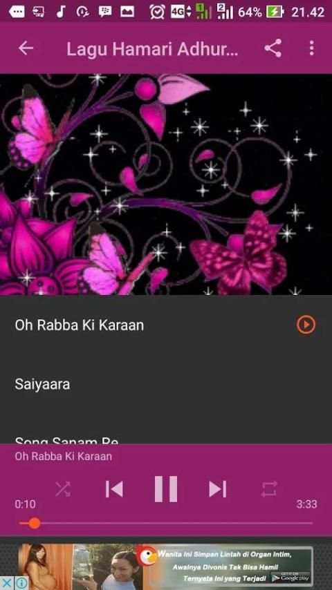 Lagu Hamari Adhuri Khani Merdu screenshot 2
