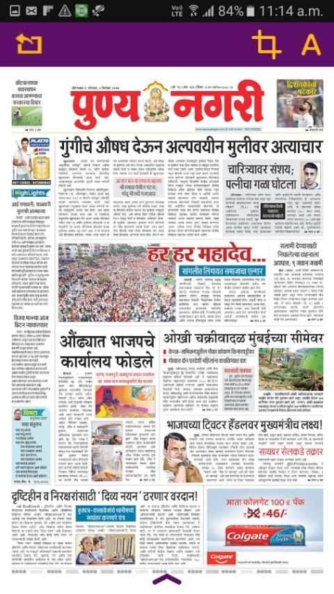 Punyanagari ePaper screenshot 1