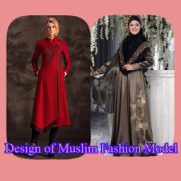 Design of Muslim Fashion Model icon