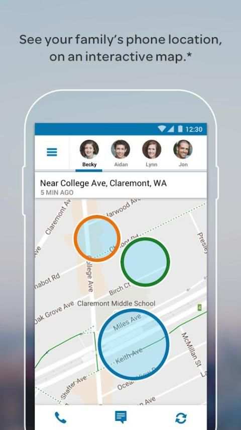 AT&T FamilyMap® स्क्रीनशॉट 1