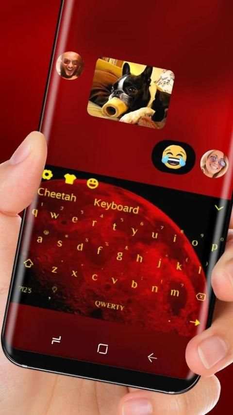 Red Planet Wallpaper Moon Keyboard screenshot 1