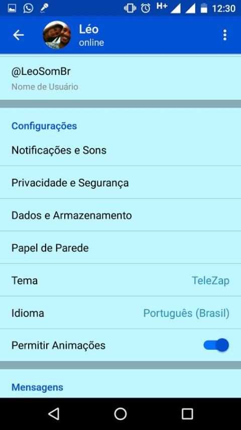 TeleZap Messenger скриншот 1