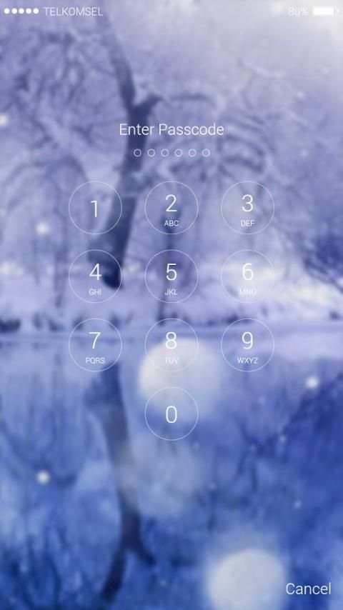 Snow Lock Screen Pro скриншот 1