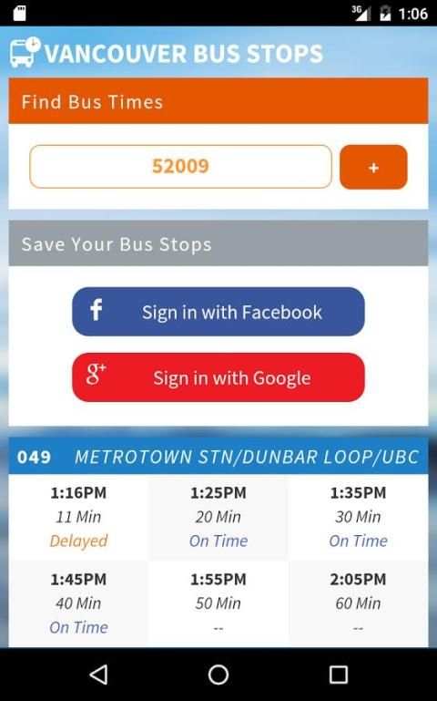 Vancouver Bus Stops screenshot 5