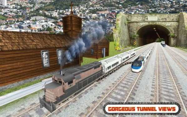 Crazy Subway Drive Chained Trains Racing Free Game screenshot 2