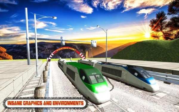 Crazy Subway Drive Chained Trains Racing Free Game скриншот 4