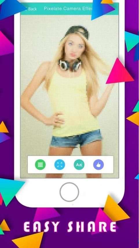 Pixelate Camera Effext скриншот 1