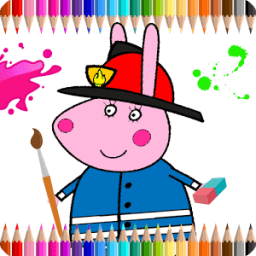 Coloring Book For Kids: Pepa Pig أيقونة