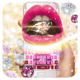Pink smooch diamonds أيقونة