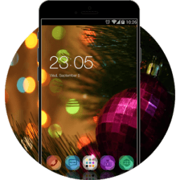 Neon ball theme:happy xMAS иконка