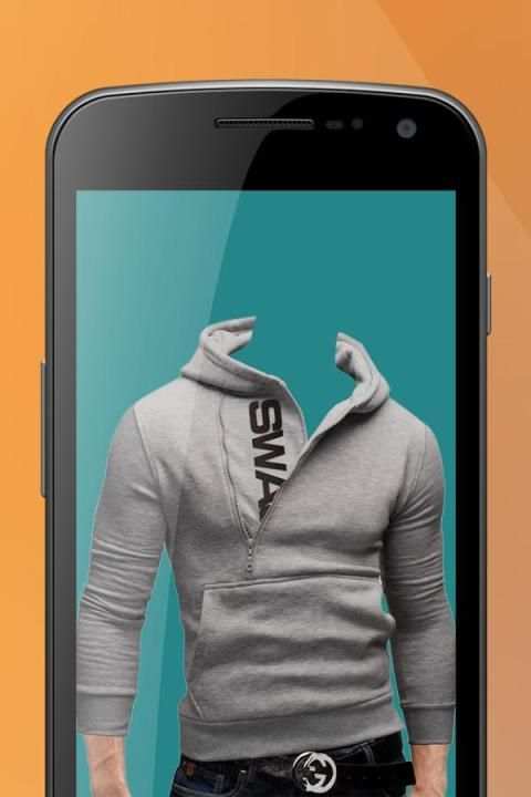 Men Sweatshirt Photo Suit screenshot 3