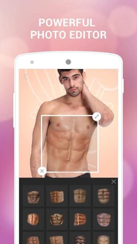 Muscle Photo Editor-Muscle stickers for photo screenshot 1