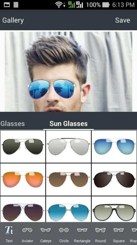 Glasses Photo Editor скриншот 4