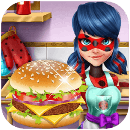 Ladybug Cooking Burger иконка