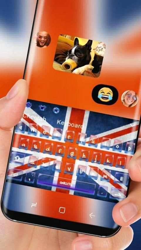 UK FLag Keyboard Theme скриншот 1