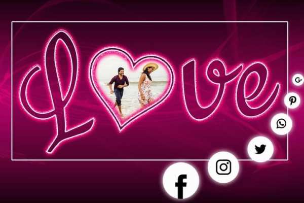 Lighting Text Photo Frames स्क्रीनशॉट 2