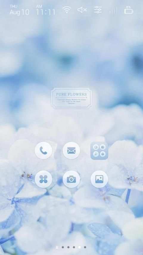Hydrangea Launcher theme screenshot 5