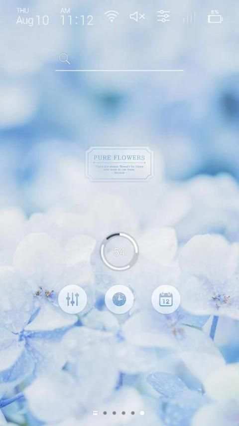 Hydrangea Launcher theme screenshot 2