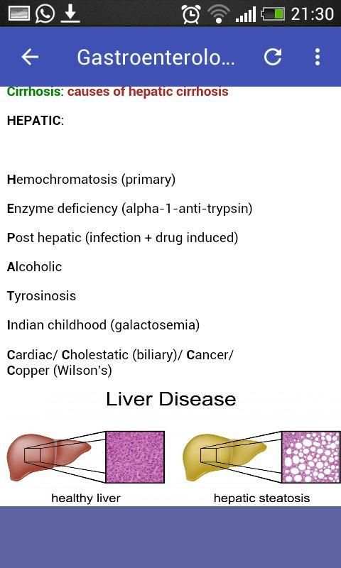 Gastroenterology Mnemonics screenshot 3
