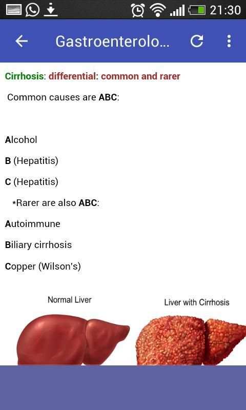 Gastroenterology Mnemonics screenshot 2