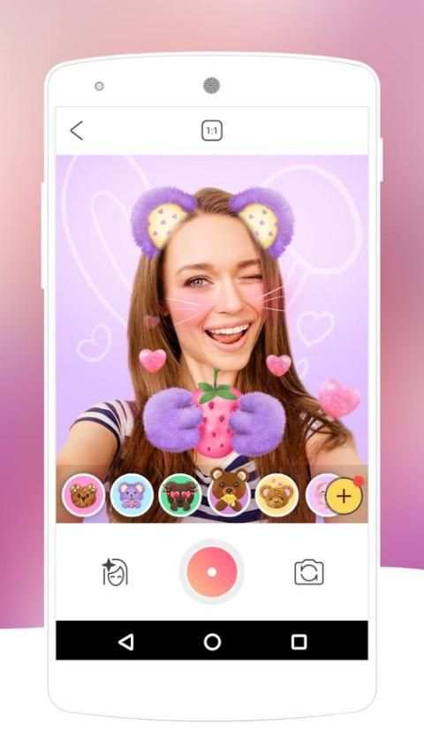 Bear Face Swap Camera-Free Cute Live Stickers скриншот 3