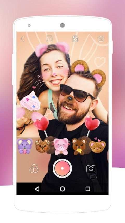 Bear Face Swap Camera-Free Cute Live Stickers скриншот 2