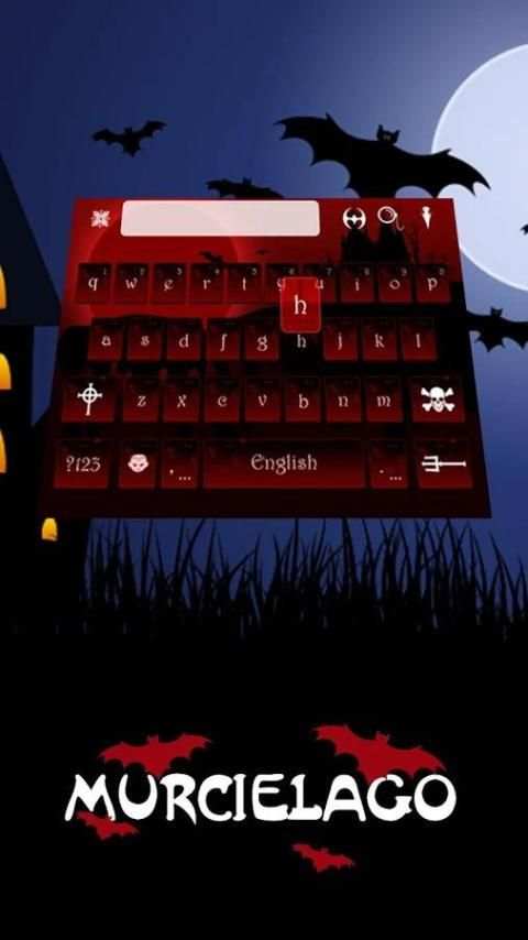 Vampire Keyboard Theme 3 تصوير الشاشة