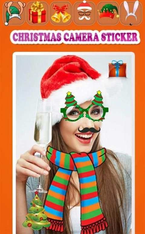Christmas Camera Photo Sticker : Face Photo Editor screenshot 4