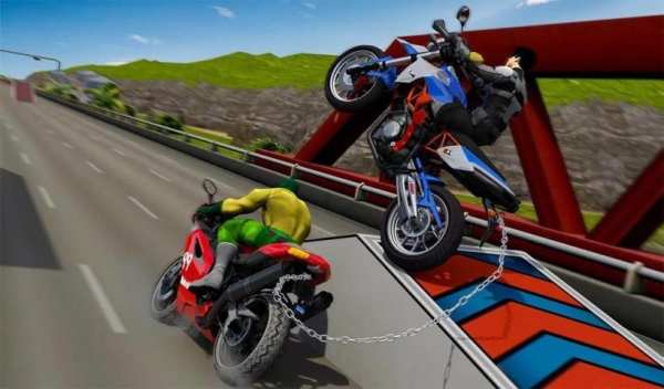 Chained Bike Racing: Extreme Moto Stunts 3D screenshot 3