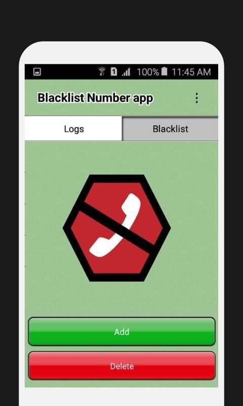 Blacklist Number App screenshot 1