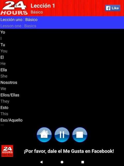 En 24 Horas Aprender Idiomas inglés, alemán etc. screenshot 1