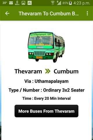 Thevaram Bus Info screenshot 6