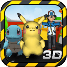 ikon Subway Temple Pikachu dan Squirtle Run