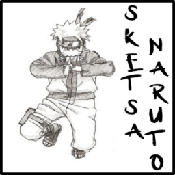 ikon Sketsa Gambar Naruto