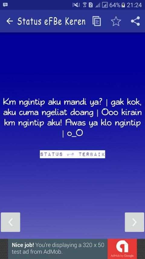 Status eFBe Keren Kekinian screenshot 2