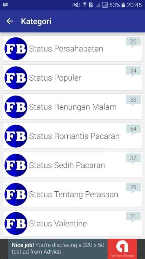 Status eFBe Keren Kekinian screenshot 5