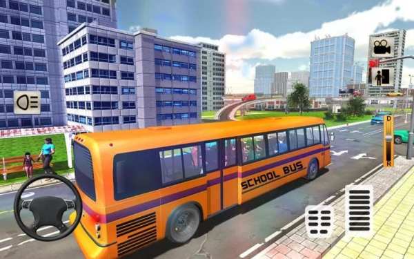 Modern City School Coach Bus Driving Simulator 17 screenshot 14
