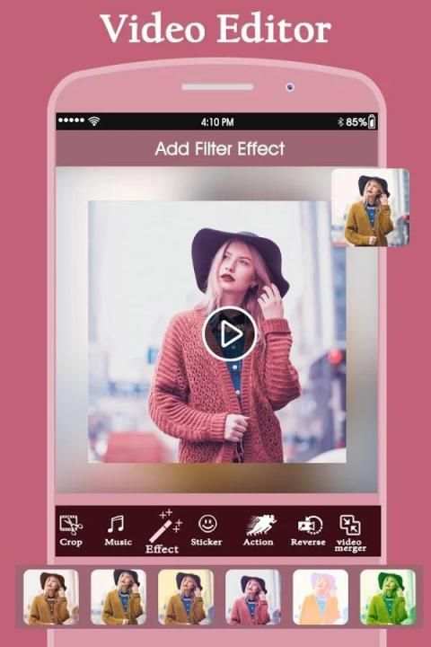 Video Editor : Video Cut, Merge, Slow Mo., Reverse screenshot 2