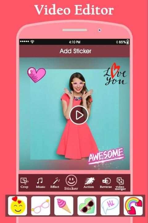 Video Editor : Video Cut, Merge, Slow Mo., Reverse скриншот 3