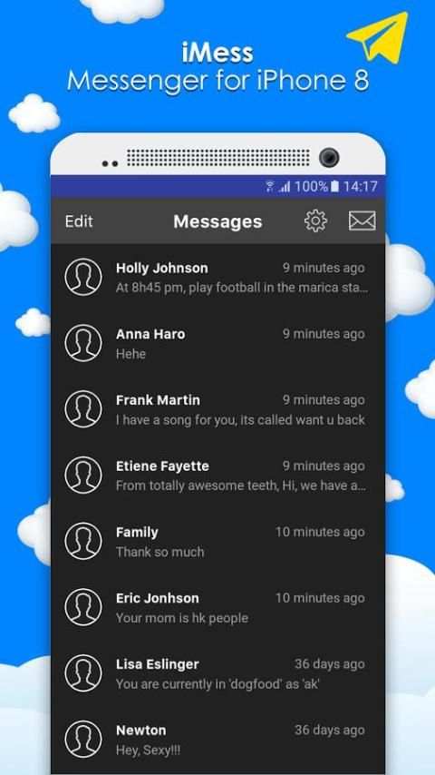 iMess - Messenger for iPhone 8 screenshot 3