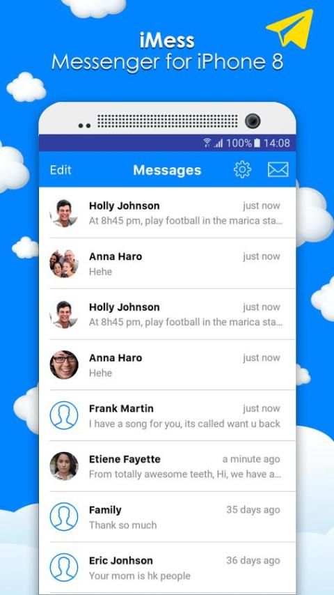 iMess - Messenger for iPhone 8 screenshot 4